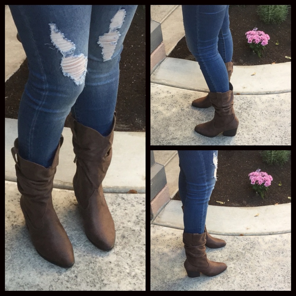 SIZE CLEARANCE-FIRM‼️5🌟Slouched Cowboy Boot - Picture 3 of 3